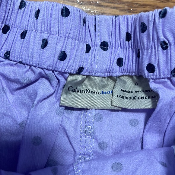 Calvin Klein Jeans purple polka dot skort 100% cotton 4 - Picture 6 of 7